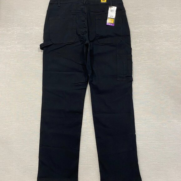Caterpillar CAT Carpenter Work Pants Mens 40 x 34 Black Tool Pockets Double Knee - Picture 5 of 15